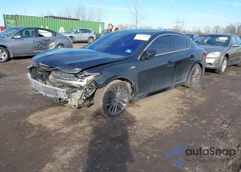 2020 Acura Ilx Premium A-Spec Packages/Technology A-Spec Packages из США, поврежденный, VIN 19UDE2F83LA008007